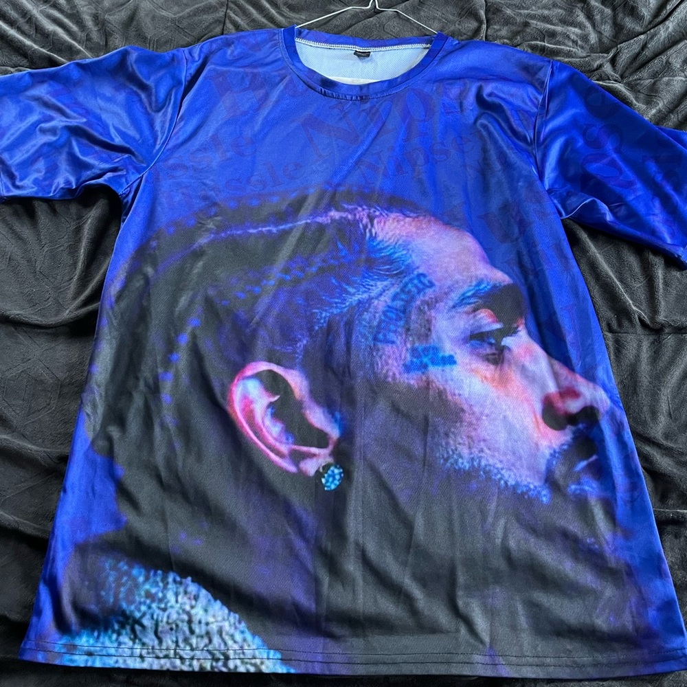 Blue Nipsey Hussle Shirt XXL